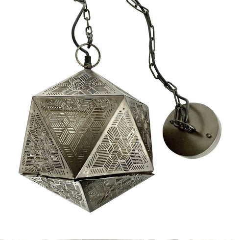 Moroccan Ceiling Light – Handcrafted Brass Pendant Lamp (PL 1085)
